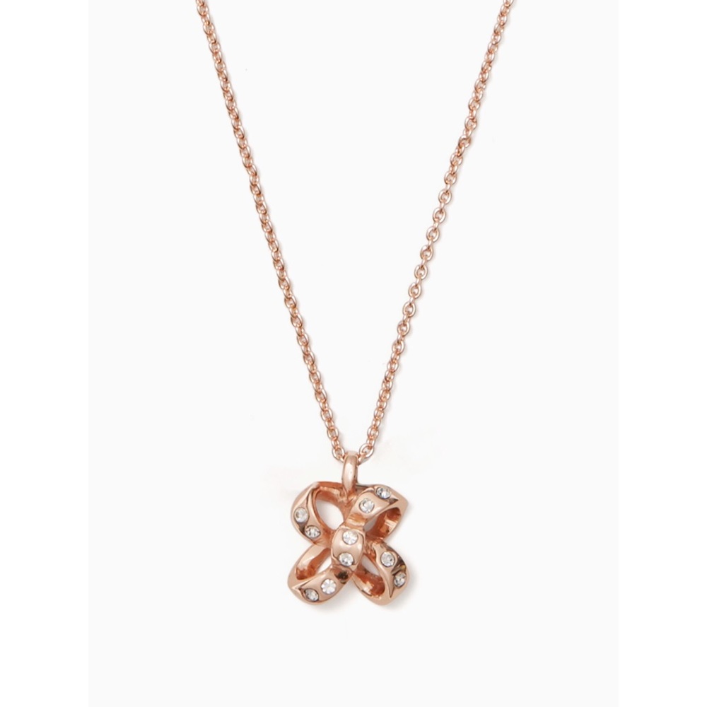 NWT Kate Spade It’s a Tie Bow Pendant Necklace